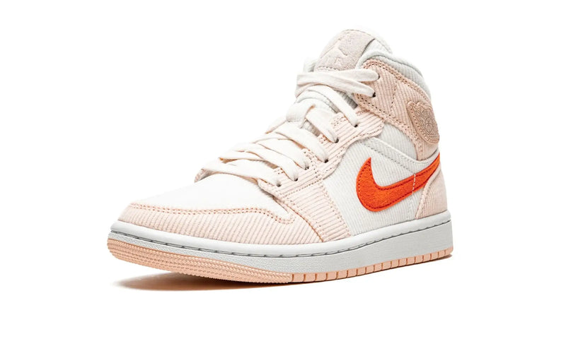 Tênis Air Jordan 1 Mid Feminino "Corduroy" Bege - Encomenda