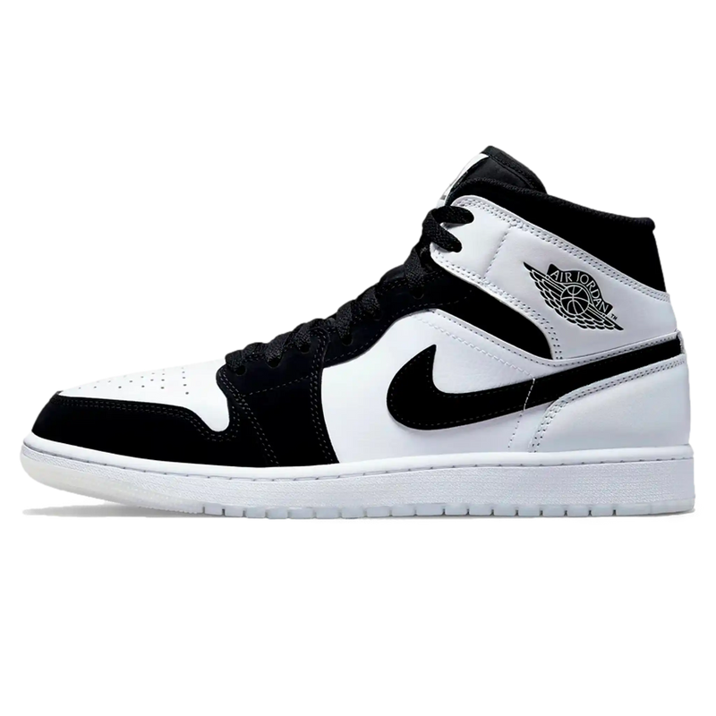Air Jordan 1 Mid "Diamond" Preto / Branco - Encomenda