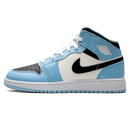 Tênis Air Jordan 1 Mid Feminino "Ice Blue" Azul / Branco - Encomenda