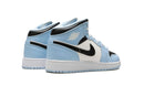 Tênis Air Jordan 1 Mid Feminino "Ice Blue" Azul / Branco - Encomenda