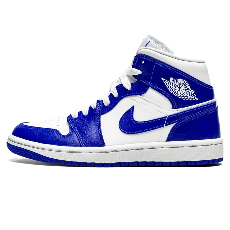 Tênis Air Jordan 1 Mid Feminino "Kentucky" Azul - Encomenda