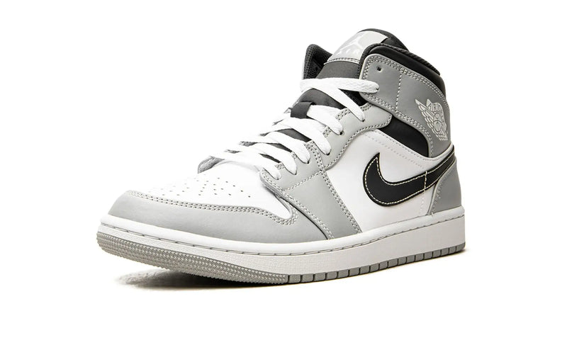Tênis Air Jordan 1 Mid Feminino "Light Smoke Grey Anthracite" Cinza - Encomenda