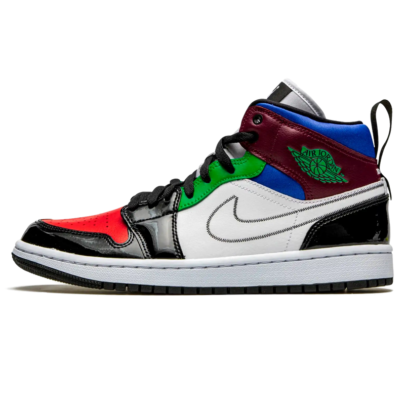 Tênis Air Jordan 1 Mid Feminino "Multicolor" - Encomenda