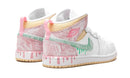 Tênis Air Jordan 1 Mid Feminino "Paint Drip" - Encomenda