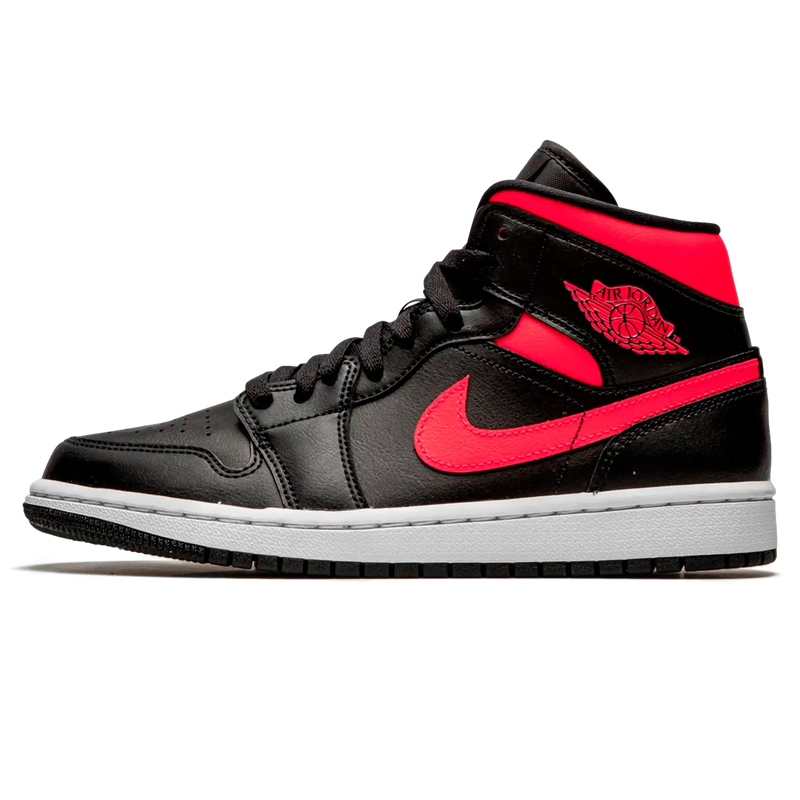 Tênis Air Jordan 1 Mid Feminino "Siren Red" Preto / Rosa - Encomenda