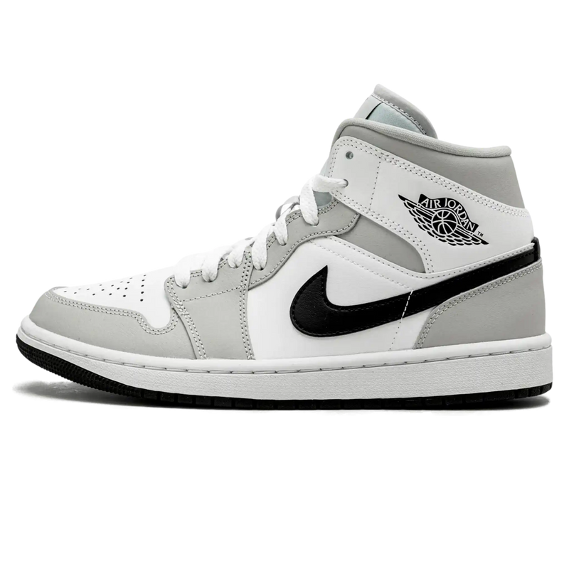 Tênis Air Jordan 1 Mid Feminino "Light Smoke Grey" Cinza - Encomenda