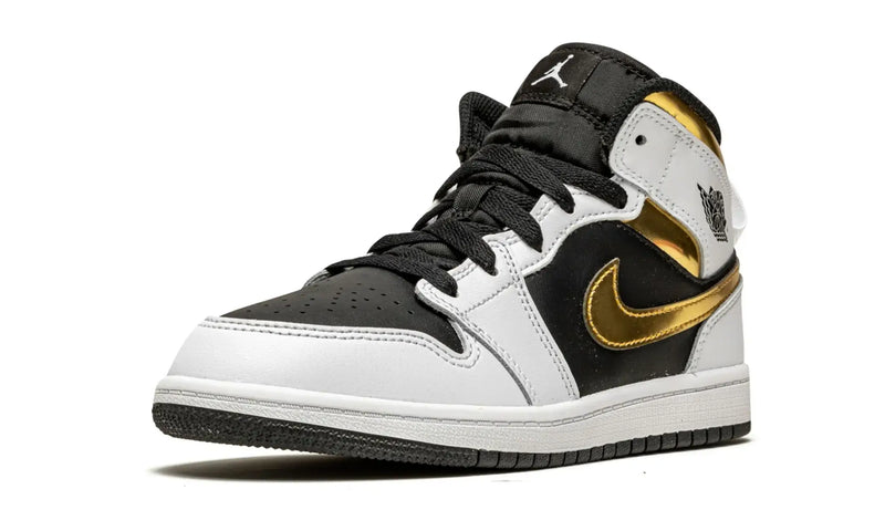 Tênis Air Jordan 1 Mid "White Gold" Branco / Dourado - Encomenda