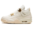 Tênis Air Jordan 4 "Metallic Gold" Branco / Dourado - Encomenda