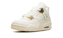 Tênis Air Jordan 4 "Metallic Gold" Branco / Dourado - Encomenda