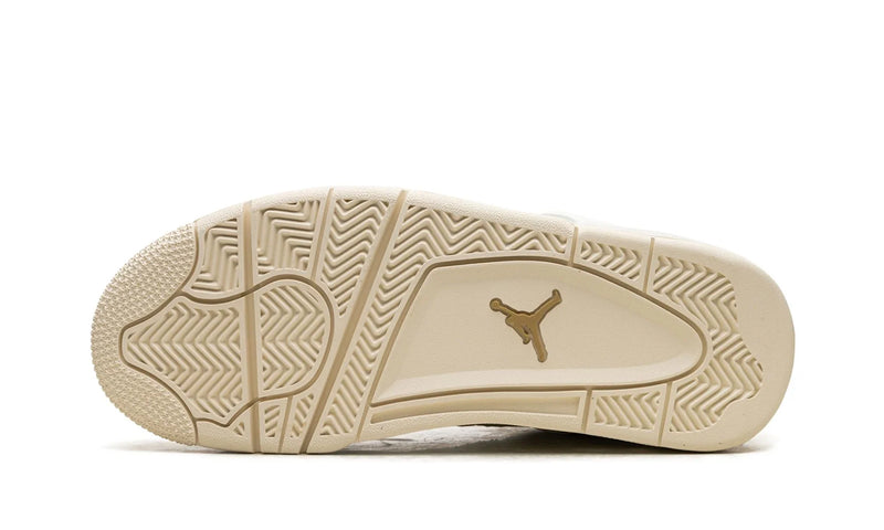 Tênis Air Jordan 4 "Metallic Gold" Branco / Dourado - Encomenda