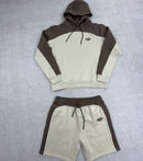 Conjunto Synaworld Pipe Hoodie & Shorts Bege - Encomenda