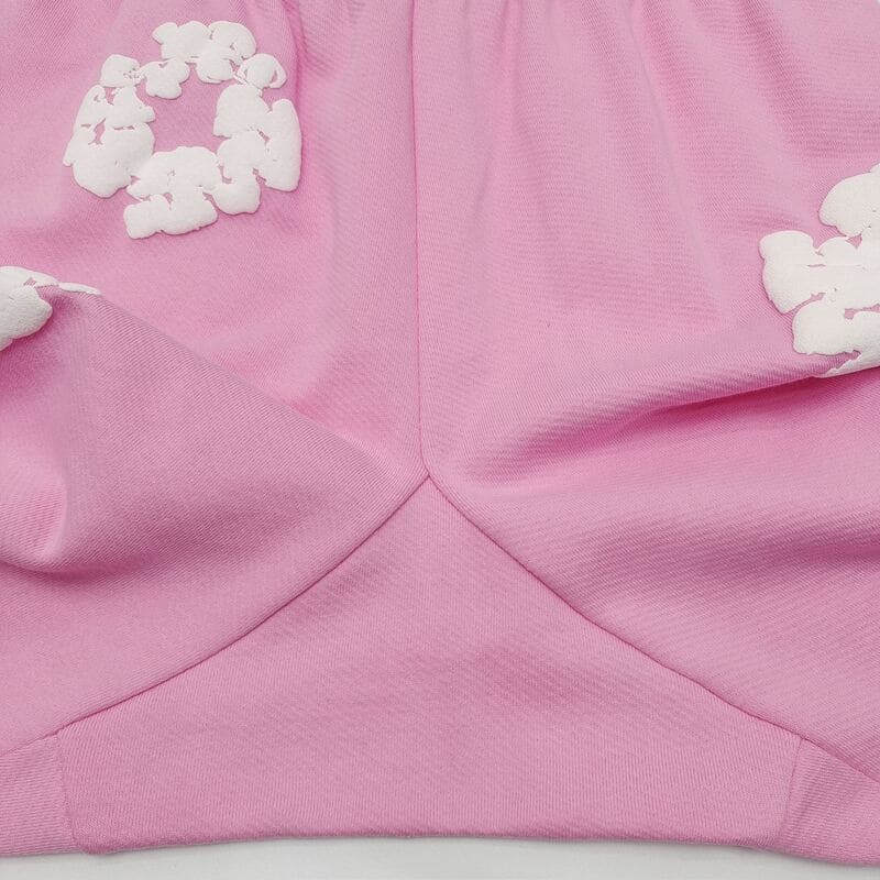 Shorts Denim Tears The Cotton Wreath Pink - Encomenda