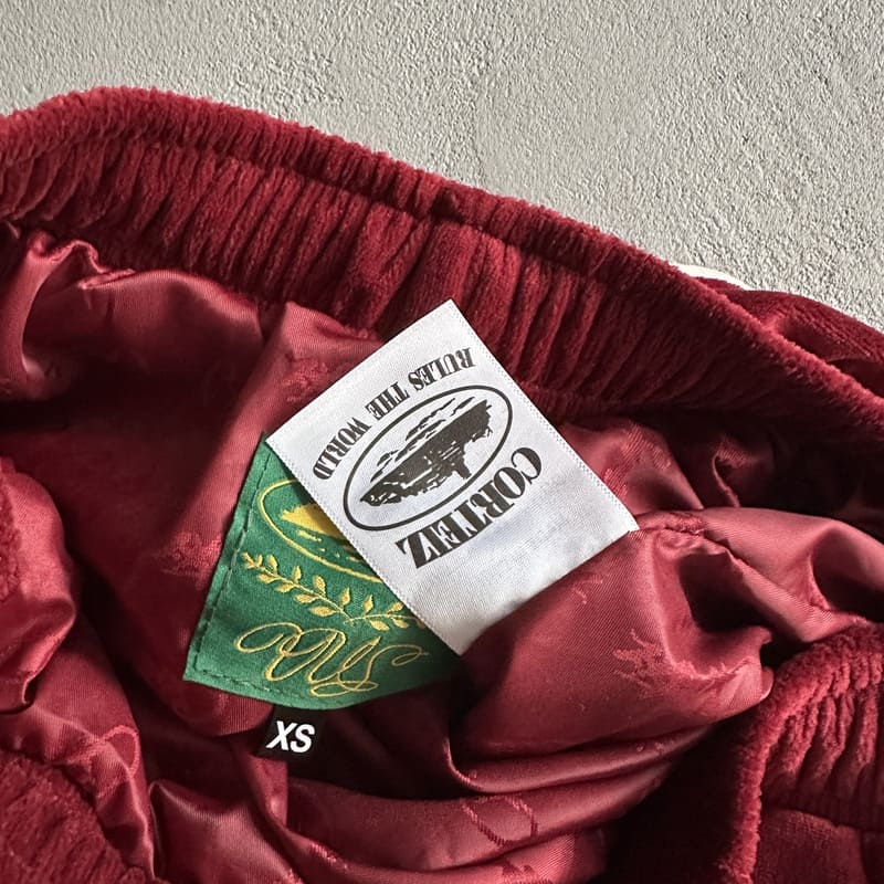 Calça Veludo Corteiz Vermelha - Encomenda