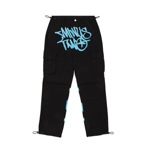 Calça Minus Two Cargo Preto/Azul - Encomenda