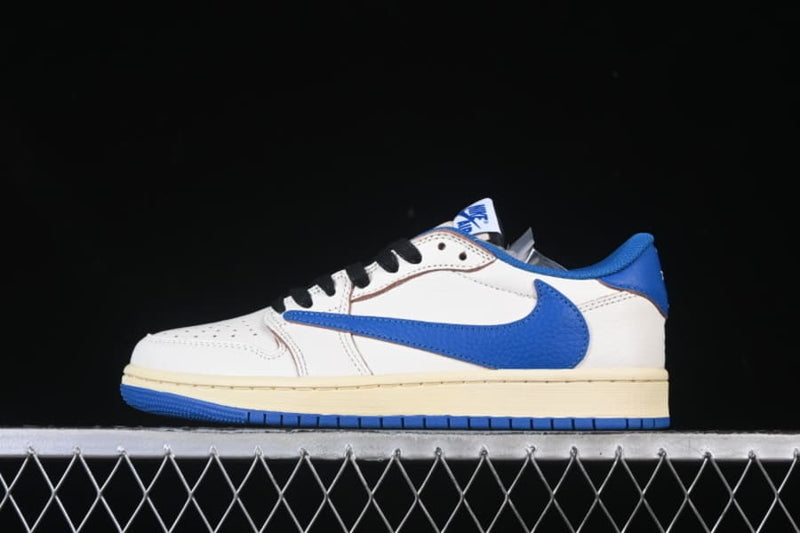 Air Jordan 1 Low Travis Scott x Fragment OG SP Sail Military Blue - ENCOMENDA