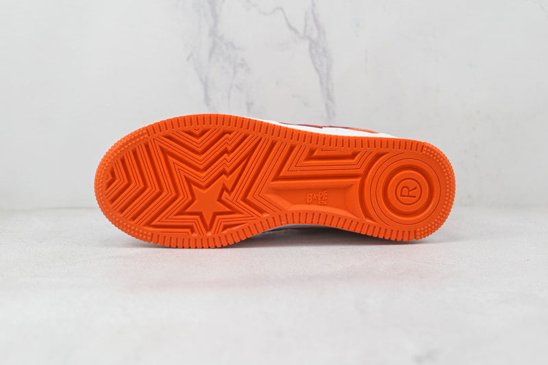 Bape Sta Patent Leather Orange White - Encomenda
