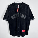 Camiseta Supreme Ultrasuede Mesh Baseball Preto - ENCOMENDA