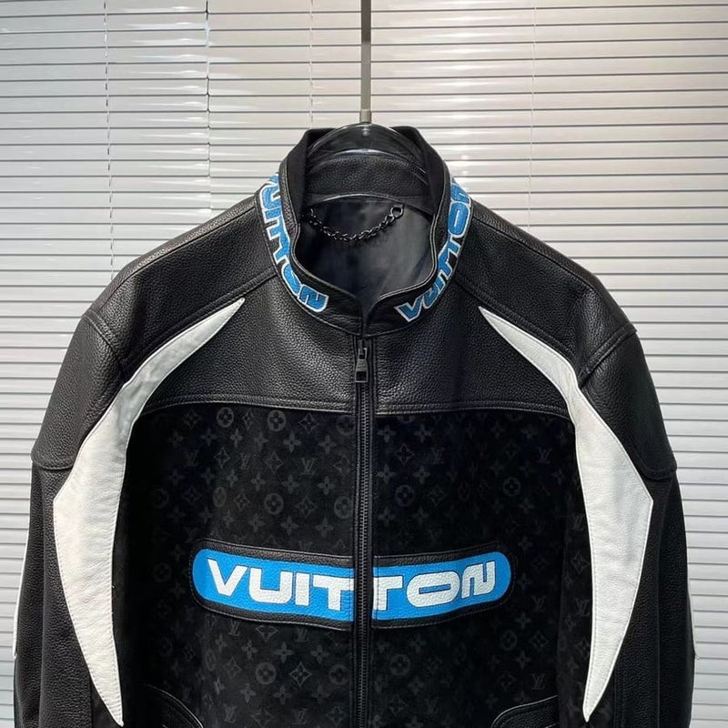 Jaqueta Couro Louis Vuitton Leather Mix Biker - Encomenda