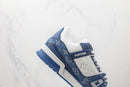 Louis Vuitton LV Trainer Monogram Denim White Blue - Encomenda