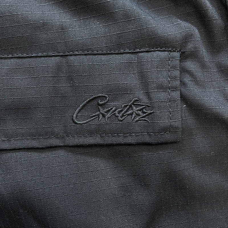 Calça Corteiz Guerillaz Cargo Black Logo - Encomenda