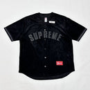 Camiseta Supreme Ultrasuede Mesh Baseball Preto - ENCOMENDA