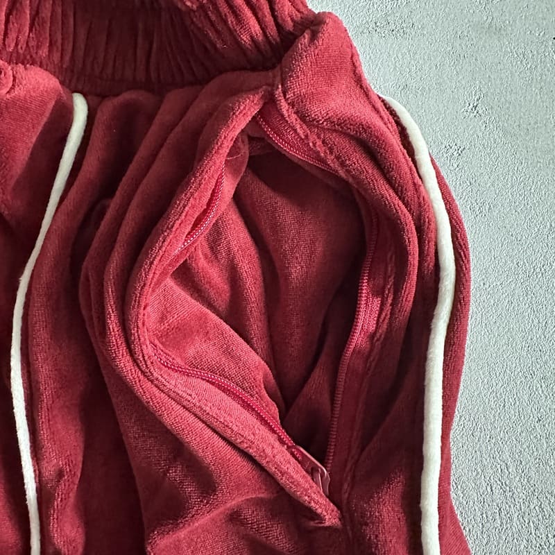 Calça Veludo Corteiz Vermelha - Encomenda