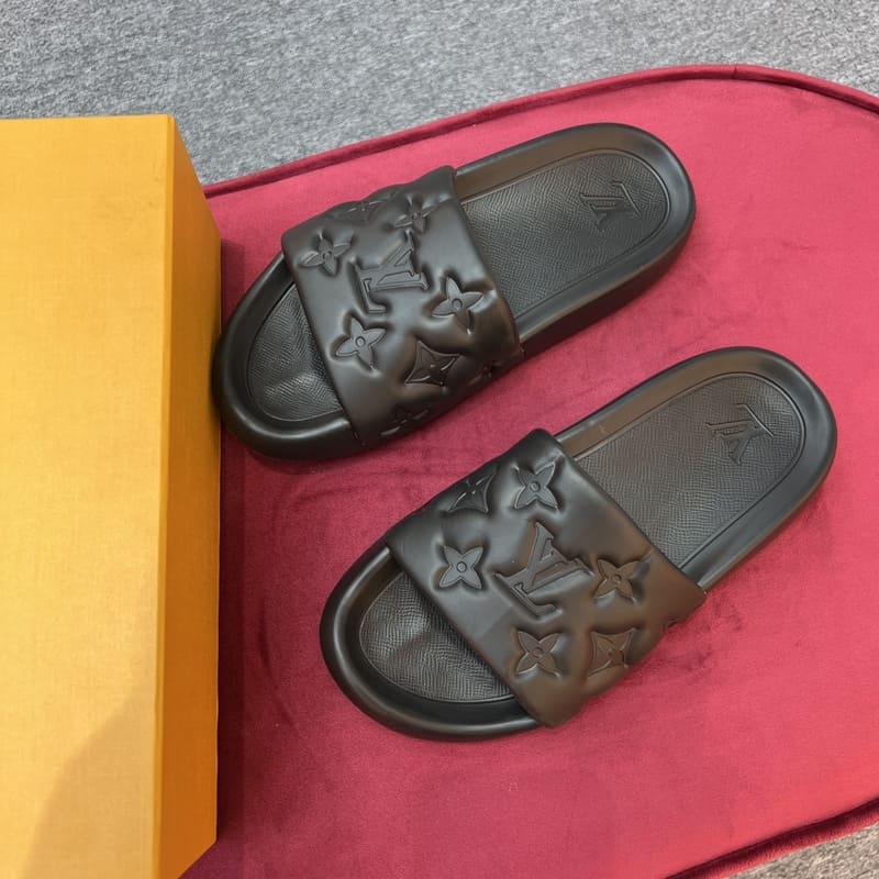 Slide Louis Vuitton Waterfront Preto - Encomenda