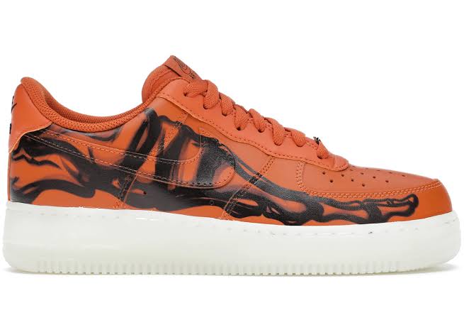 Nike Air Force 1 Orange Skeleton Halloween - Encomenda