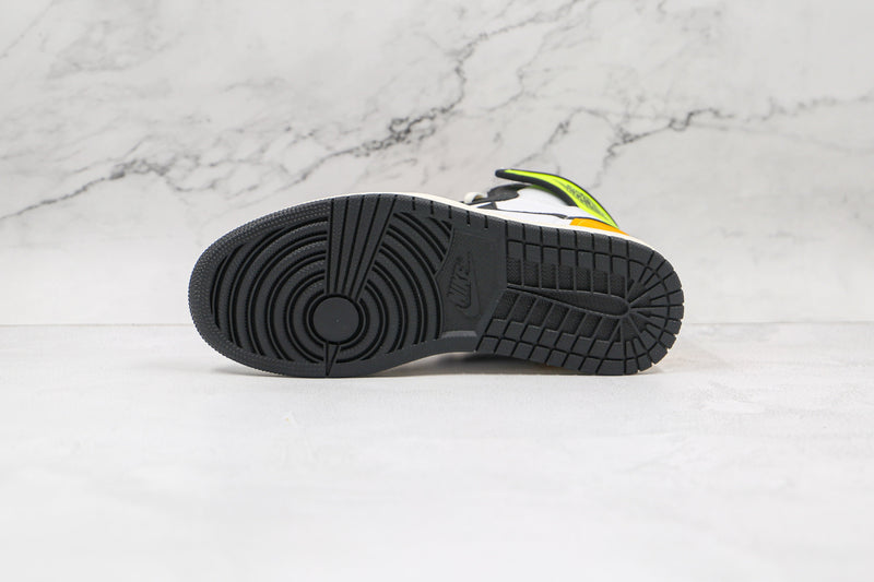 Jordan 1 Retro High White Black Volt University Gold - Encomenda