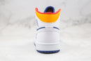Jordan 1 Mid White Laser Orange Deep Royal Blue - Encomenda