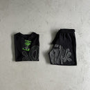 Conjunto Shorts Synaworld Preto/Cinza - Encomenda
