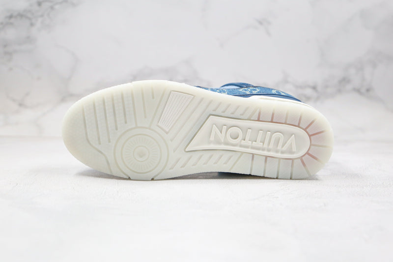 Louis Vuitton Trainer Sneaker Denim Monogram - Encomenda