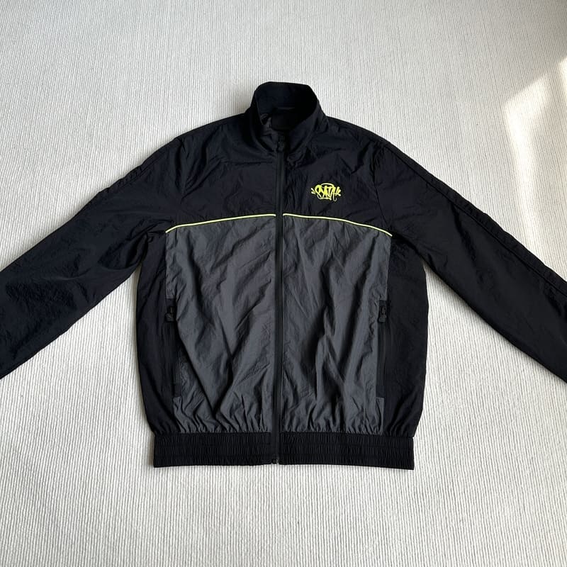 Conjunto Synaworld 'Syna Logo' Shell Preto/Cinza/Amarelo - Encomenda