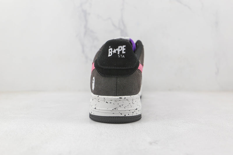 Bape Sta Black Grey Pink Suede - Encomenda