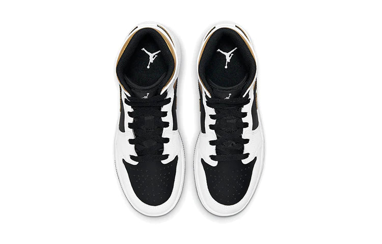 Jordan 1 Mid White Gold Black - Encomenda
