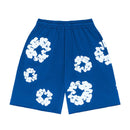Shorts Denim Tears The Cotton Wreath Blue - Encomenda