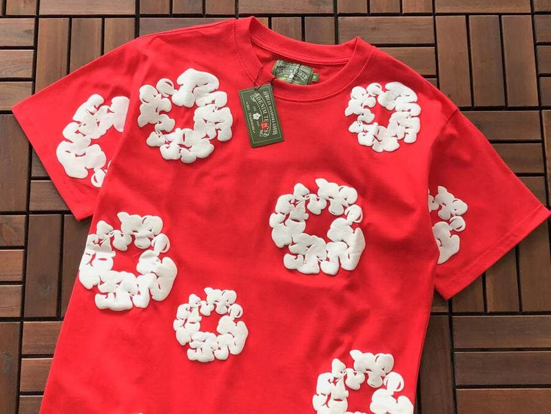Camiseta Denim Tears Vermelho - Encomenda