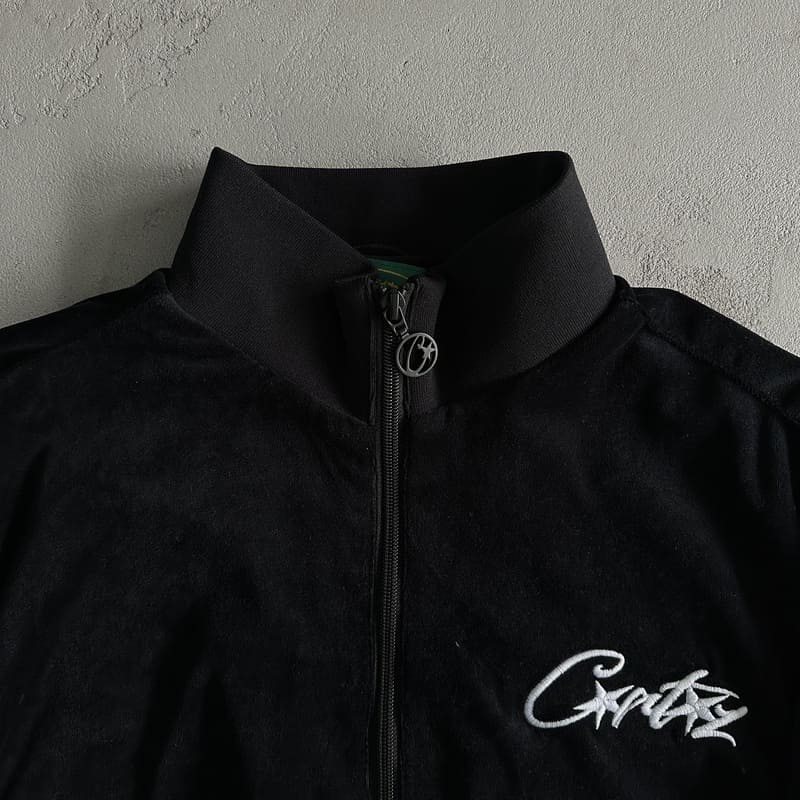 Conjunto Corteiz Allstarz VVS Velour Black - ENCOMENDA
