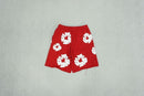 Shorts Denim Tears The Cotton Wreath Vermelho - Encomenda