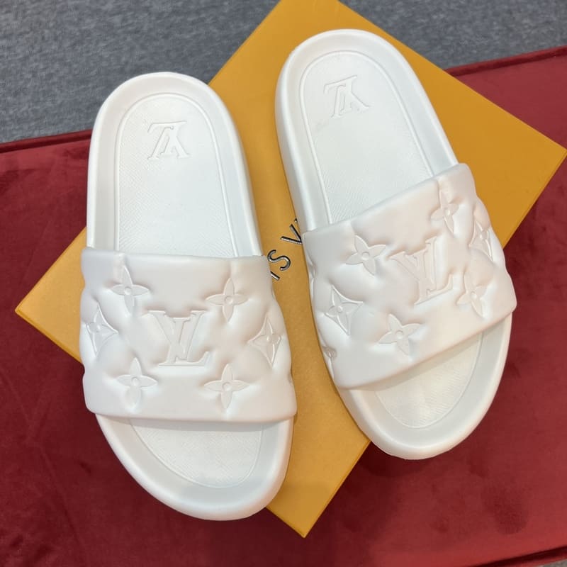 Slide Louis Vuitton Waterfront Branco - Encomenda