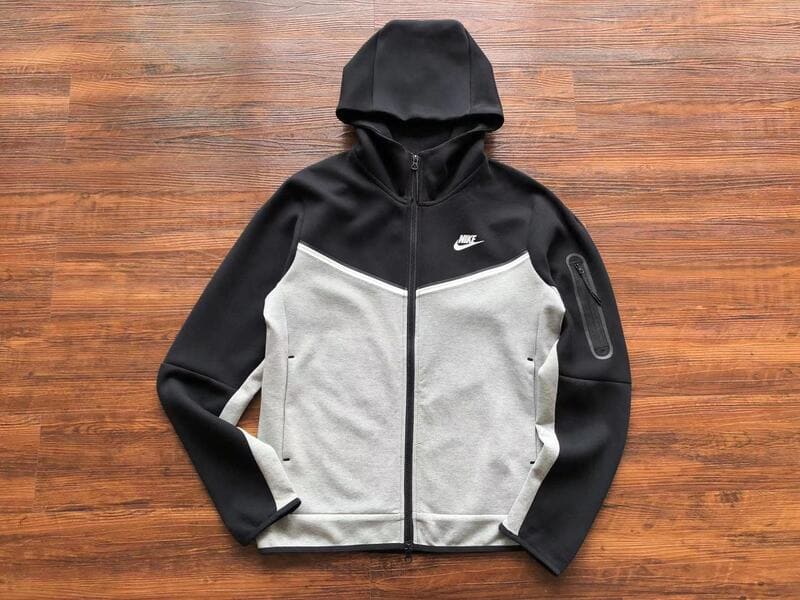 Jaqueta Nike Tech Fleece Preta e Cinza - Encomenda