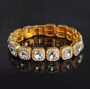 Pulseira Baguete Ice Cravejada - Encomenda