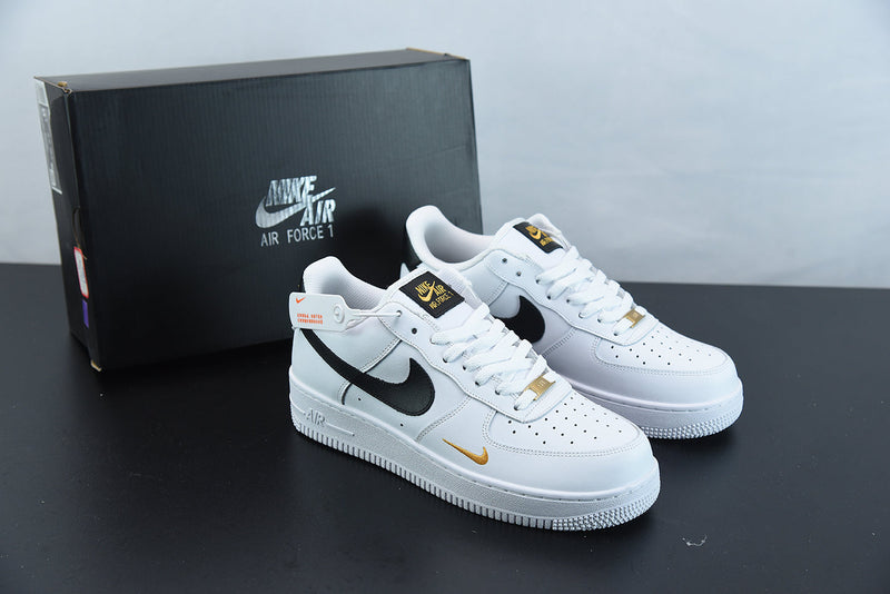 Nike Air Force 1 Essential White Black Gold - Encomenda