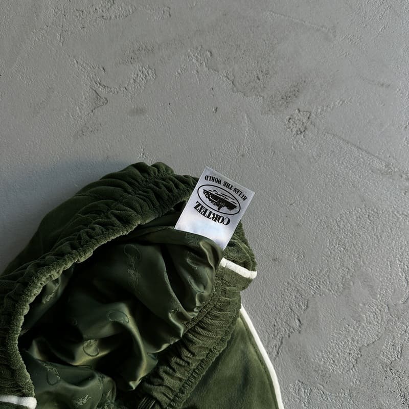Conjunto Corteiz VVS Velour Jacket Green - ENCOMENDA