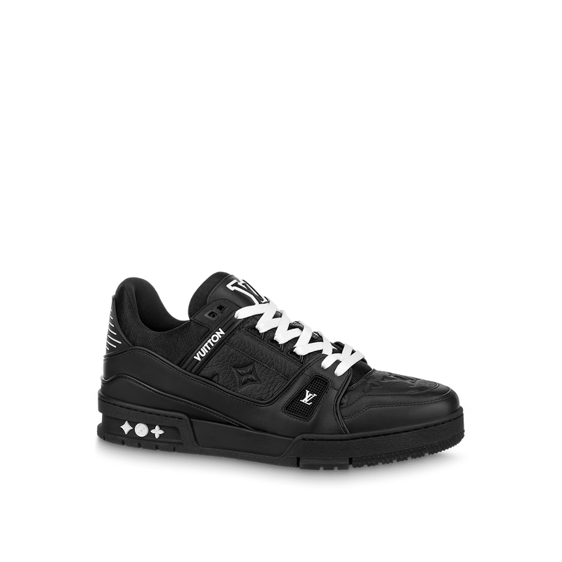 Louis Vuitton Trainer Black Embossed Monogram - Encomenda