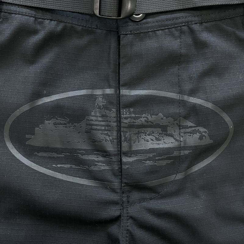 Calça Corteiz Guerillaz Cargo Black Logo - Encomenda