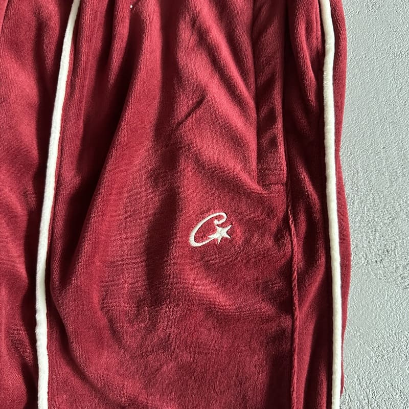 Calça Veludo Corteiz Vermelha - Encomenda