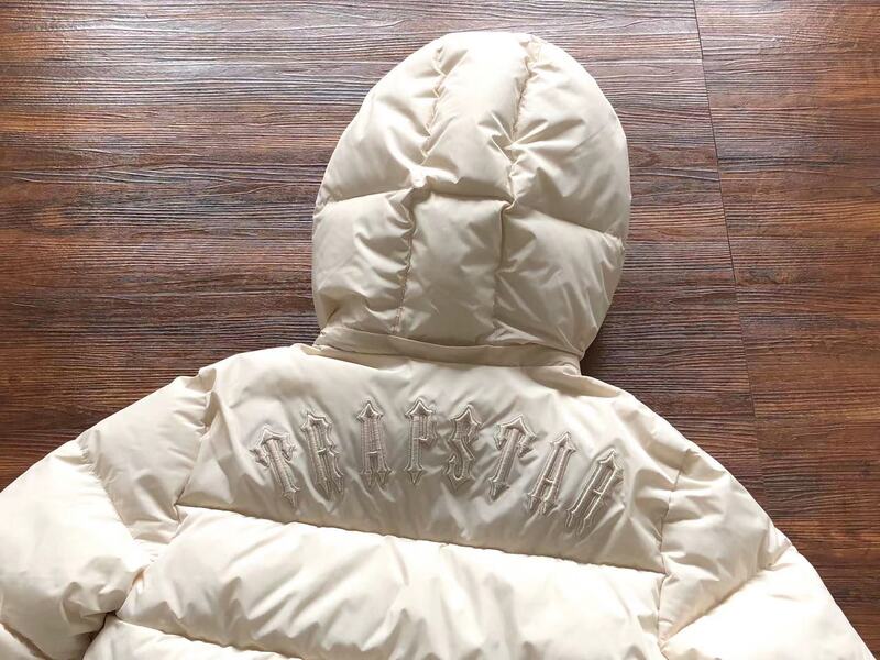 Jaqueta Puffer Trapstar Irongate Hooded Cream - Encomenda