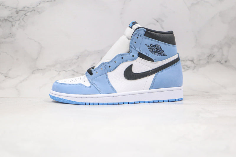 Jordan 1 Retro High White University Blue Black - Encomenda