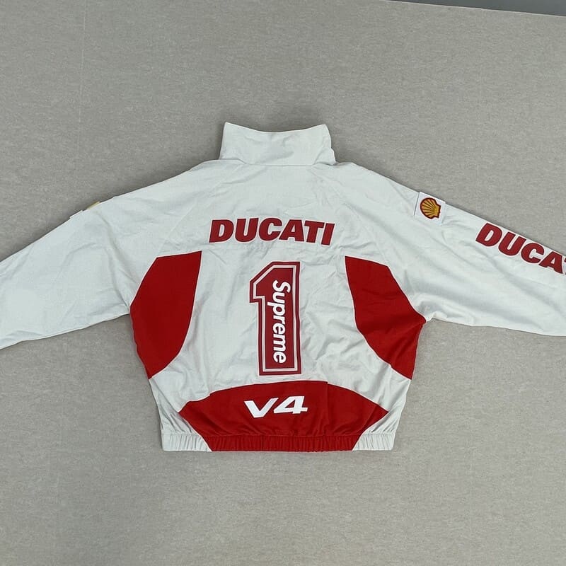 Conjunto Supreme x Ducati Branco - ENCOMENDA
